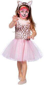 Jurkje Panterprint Roze Meisje