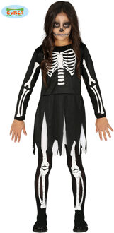 Jurkje Skeleton Kind Zwart