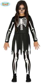 Jurkje Skeleton Kind Zwart