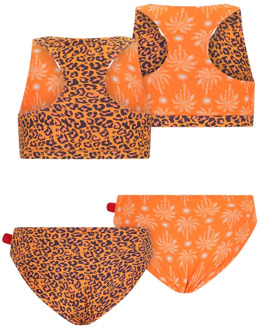 Just Beach meisjes bikini Oranje - 122-128
