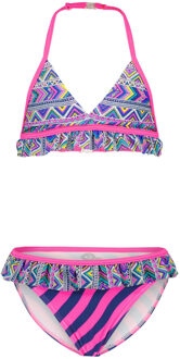 Just Beach Meisjes bikini triangel - Tropic aztek - Maat 152