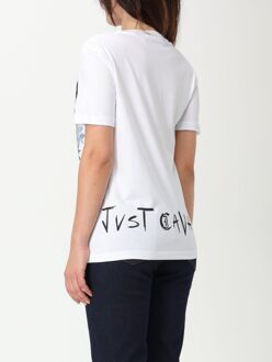 Just Cavalli Bloemige Vogel Graphic T-shirt Wit