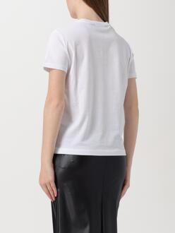 Just Cavalli Engel Print Katoenen T-shirt Wit