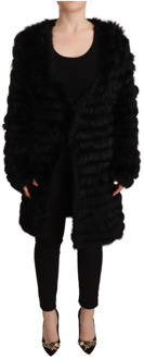 Just Cavalli Faux Fur Shearling Jackets Just Cavalli , Black , Dames