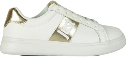 Just Cavalli Gouden Metallic Sneakers Just Cavalli , White , Dames - 39 EU