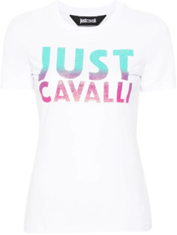 Just Cavalli Grafische T-shirts en Polos Just Cavalli , White , Dames - L,M,S,Xs