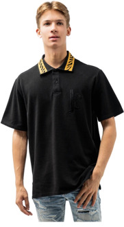 Just Cavalli Klassieke Polo T-Shirt Just Cavalli , Black , Heren - L,S
