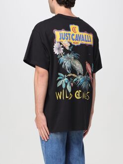 Just Cavalli Korte Mouw Crew Neck T-shirt Zwart