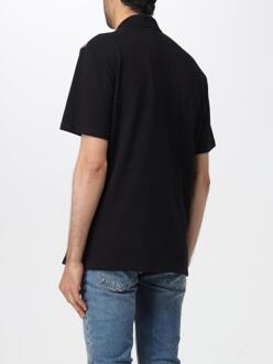 Just Cavalli Luipaardprint Poloshirt Zwart