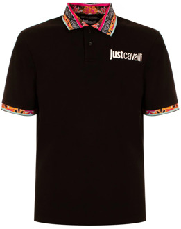 Just Cavalli Polo Shirts Just Cavalli , Black , Heren - 2Xl,L,M,S,Xs