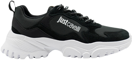 Just Cavalli Scarpa Sneaker, Stijlvolle Sneakers Just Cavalli , Black , Heren - 44 EU