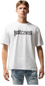 Just Cavalli Stijlvolle Heren T-Shirt Just Cavalli , White , Heren - L,M,S