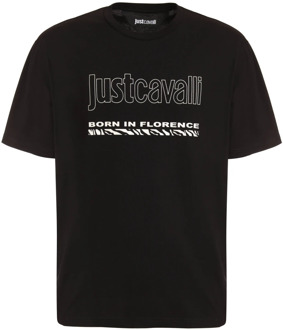 Just Cavalli T-Shirts Just Cavalli , Black , Heren - 2Xl,Xl,L,M,S