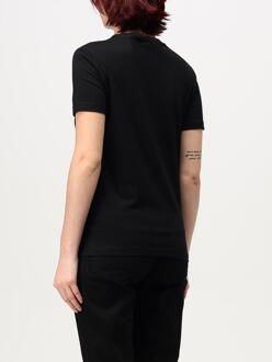 Just Cavalli Versierde Korte Mouwen T-Shirt Zwart