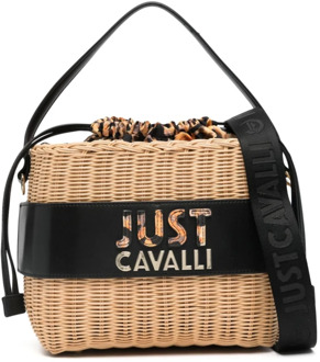 Just Cavalli Witte Bucket Tas met Borsa Secchiello Just Cavalli , Multicolor , Dames - ONE Size