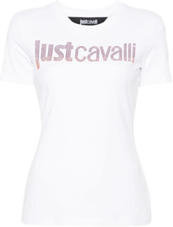 Just Cavalli Witte Logo T-shirt Just Cavalli , White , Dames - L,M,S,Xs
