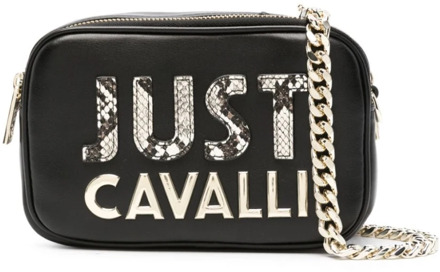 Just Cavalli Zwarte Crossbody Tas Just Cavalli , Black , Dames - ONE Size