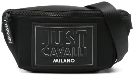 Just Cavalli Zwarte Schoudertas voor Mannen Just Cavalli , Black , Heren - ONE Size