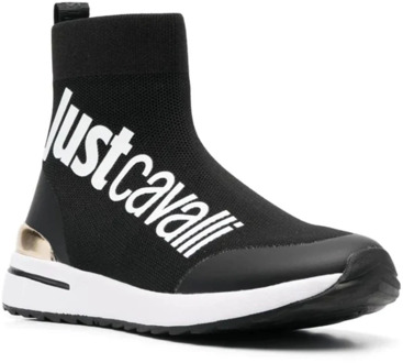 Just Cavalli Zwarte Sneakers Schoenen Just Cavalli , Black , Dames - 36 EU