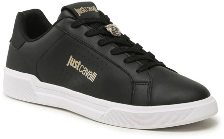 Just Cavalli Zwarte Sneakers Schoenen Just Cavalli , Black , Heren - 45 EU