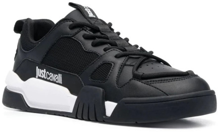 Just Cavalli Zwarte Sneakers Schoenen Just Cavalli , Black , Heren - 45 EU