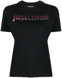 Just Cavalli Zwarte T-shirts & Polos voor Dames Just Cavalli , Black , Dames - Xl,M,S