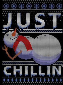 Just Chillin Dames T-Shirt - Zwart - 3XL