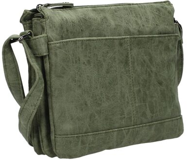 Just Dreamz Dames Schoudertas Olijf groen