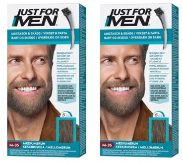 Just For Men Haarverf Just For Men Moustache & Beard M-35 Medium Brown 2 x 55 g