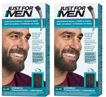 Just For Men Haarverf Just For Men Moustache & Beard M-45 Dark Brown 2 x 55 g
