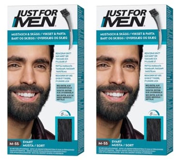 Just For Men Haarverf Just For Men Moustache & Beard M-55 Real Black 2 x 55 g