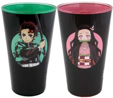 Just Funky Demon Slayer Drinking Glasses 2-Pack Tanjiro & Nezuko 473 ml
