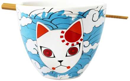 Just Funky Demon Slayer Ramen Bowl with Chopsticks Tanjiro Mask 473 ml