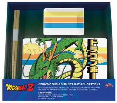 Just Funky Dragon Ball Z Ceramic Sushi Set with Chopsticks Shenron