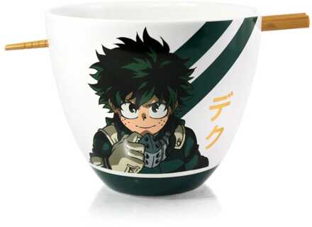 Just Funky My Hero Academia Ramen Bowl with Chopsticks Izuku Midoriya 473 ml
