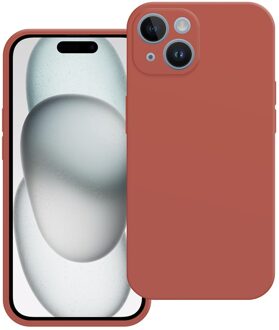 Just in case Premium Liquid Color TPU Case voor Apple iPhone 15 Telefoonhoesje Rood