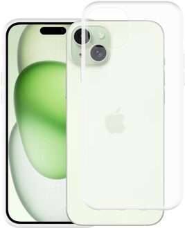 Just in case Soft TPU Case voor Apple iPhone 15 Plus Telefoonhoesje Transparant