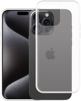 Just in case Soft TPU Case voor Apple iPhone 15 Pro Max Telefoonhoesje Transparant