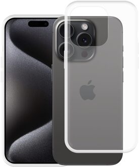 Just in case Soft TPU Case voor Apple iPhone 15 Pro Telefoonhoesje Transparant