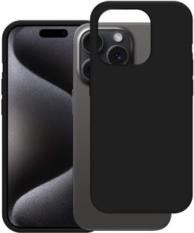 Just in case Soft TPU Case voor Apple iPhone 15 Pro Telefoonhoesje Zwart