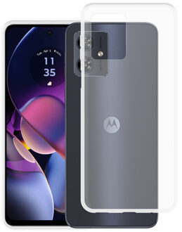 Just in case Soft TPU Case voor Motorola Moto G54 5G Telefoonhoesje Transparant