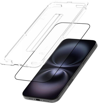 Just in case Tempered Glass voor Apple iPhone 16 Pro Max, hulpstuk 2-pack Smartphone screenprotector