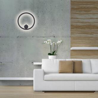 JUST LIGHT. LED wandlamp Archie op batterijen, zwart, 3.000 K