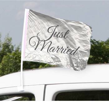 Just Married Autovlag 2 stuks