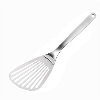 Justdolife 1Pc Vis Spatel Rvs Ingelaste Spatel Sleuven Turner Voor Keuken Koken Gereedschap Accessoires