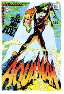 Justice League Aquaman Cover Women's T-Shirt - White - XL Wit