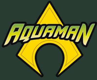 Justice League Aquaman Logo Men's T-Shirt - Forest Green - S