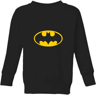 Justice League Batman Logo Kids' Sweatshirt - Black - 110/116 (5-6 jaar) Zwart