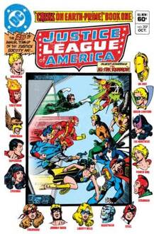 Justice League Crisis On Earth-Prime Cover Women's T-Shirt - White - L Wit