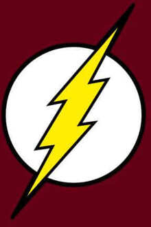 Justice League Flash Logo Hoodie - Burgundy - L - Burgundy